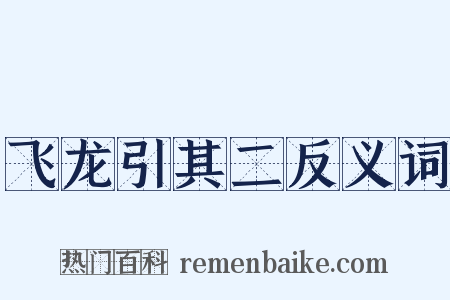 飞龙引其二反义词是什么意思的图片